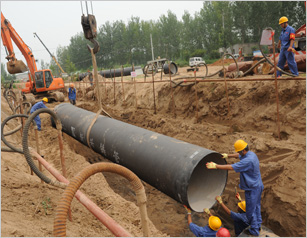 For pipe line warning